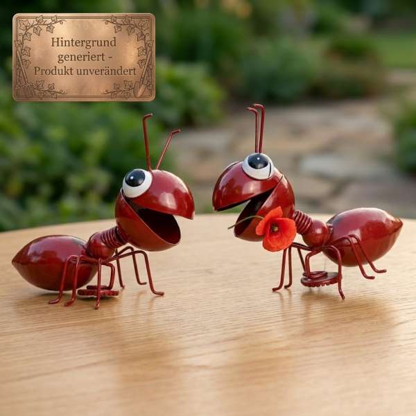 2er Set Süße Magnet Ameisen rot ca. 9 cm - Dekofigur